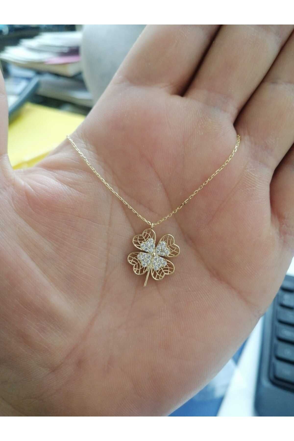 14 Ayar 2,00 Gram Yonca Altın Kolye